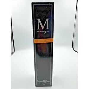 NIB Orange Citrus Fragrance Diffuser  W/7 Rattan Reeds 8‎ oz  Botanicals